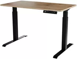 Cama Meble Stovimas Rašomasis Stalas - Moon 121x67x72-120 Juodas/Rudas