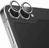 UNIQ Optix Aliuminio Camera Lens Protector Samsung Galaxy Z Flip6 F741 shimmer baltas su aplkatoiumi