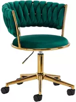 Activeshop Biuro kėdė su ratukais 4Rico QS-GW01G Velvet Žalias
