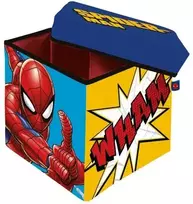 MCU Marvel žaislų dėžė - pufas Spiderman, 30x30x30 cm