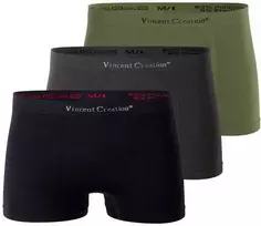 Vyriški besiūliai apatiniai su mikrofibros pluoštu Vincent Creation 1004, 3 vnt.