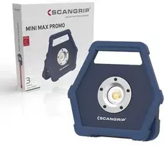 įkraunama COB LED darbo lempa 900 liumenų, USB Powerbank, MINI MAX PROMO Scangrip [49.0530] ribotas leidimas