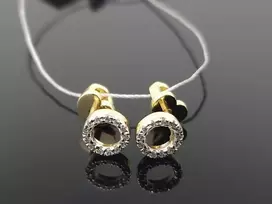 Best Diamonds Geltono aukso auskarai su briliantais Praba: 585