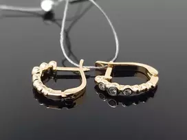 Best Diamonds Auksiniai auskarai su briliantais Praba: 585