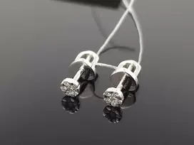 Best Diamonds Balto aukso auskarai su briliantais Praba: 585