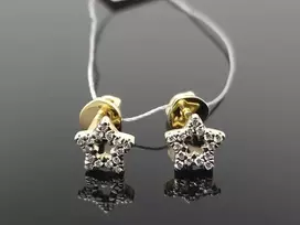 Best Diamonds Auksiniai auskarai Žvaigždutės su briliantais Praba: 585