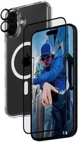 Panzer Glass PanzerGlass Bundle 3in1 Apple iPhone 16 Plus 6.7" D3O kietas dėklas + ekrano apsauga UWF+ objektyvas B1293+2863+1283