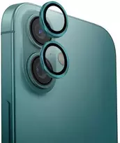 Apsauginis stiklas UNIQ Optix Aliuminio kameros apsauga su aplikatoriumi Apple iPhone 16 / iPhone 16 Plus - žalios spalvos