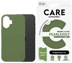 Panzer Glass CARE by PanzerGlass Fashion Apple iPhone 16 6.1' dėklas telefonui žalios spalvos/dėklas telefonui žalios spalvos MagSafe 1385