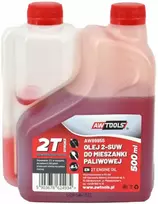 AW-Tools AWTOOLS ALYVA 2-TAKTIAM VARIKLIUI KURO MIŠINIUI 0,5L RAUDONA SU DOZATORIUMI