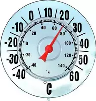 Maximex Lango termometras, montavimas be gręžimo, Ø 18 cm