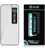 OBAL:ME Privacy 5D ekrano apsauga telefonui iPhone 16 Pro Max Juodas