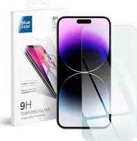 Grūdintas stiklas iPhone 14 PRO (pilnai klijuojamas) Blue Star 5D juodas