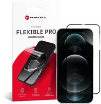 Hybrid glass to iPhone XS MAX / 11 PRO MAX Forcell Flexible 5D juodas