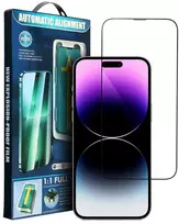 Oem 5D Full Glue Apsauginis stiklas skirtas Apple iPhone 12 Pro Max juodas + aplikatorius