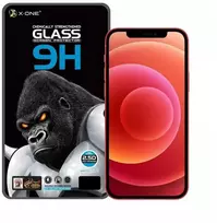 X-ONE Full Cover Extra Strong Matte - skirtas Apple iPhone 13/13 Pro/14/16e apsauginis stiklas 9H