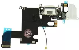 „Oem iPhone 6 4,7" Lightning jungtis ir ausinių lizdas - Space Baltas
