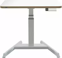 Kompaktiškas elektrinis LEITZ ERGO stalas 80x60, baltas