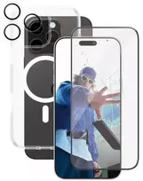 Panzer Glass „CARE by PanzerGlass“ – flagmaninis 3 viename rinkinys – „iPhone 16 Pro Max“