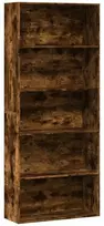 Spintelė knygoms, dūminio ąžuolo, 80x30x189cm, mediena