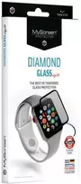 MyScreen MS Diamond Glass Edge 3D 2.5D Apple Watch Ultra/Ultra 2 49mm sidabro spalvos rėmeliu
