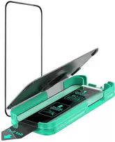 ESR Armorite Apsauginis stiklas for Apple iPhone 16 with Applicator – with Juodas Frame