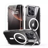 ESR CLASSIC HYBRID KICKSTAND HALOLOCK MAGSAFE & Apsauginis stiklas IPHONE 16 PRO CLEAR
