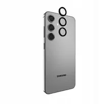 Case-Mate Aluminum Ring Lens Protector - Apsauginis stiklas skirtas the camera lens of the Samsung Galaxy S24 (Juodas)