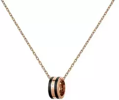 Daniel Wellington Stilingas bronzinis karoliai su apvaliu pakabuku Emalie DW00400305