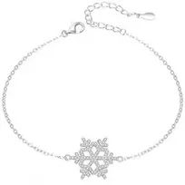 Agato Sidabrinė apyrankė Snowflake AGT-B001W