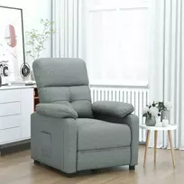 Fotelis Atlošiamas krėslas, tamsiai pilkos spalvos, audinys