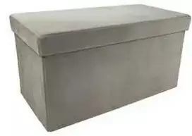 Pufas-daiktadėžė Perfecto Duo, 60x30x30 cm, taupe