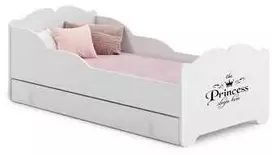 Luco Vaikiška lova Anna su čiužiniu ir stalčiumi 160x80 Princess