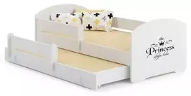Luco Dvivietė lova Lukas su stalčiumi ir čiužiniais 160x80 Princess