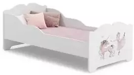 Luco Vaikiška lova Anna su čiužiniu 160x80 Balerina ir vienaragis