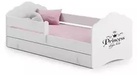 Luco Vaikiška lova Felicija su stalčiumi ir čiužiniu 140x70 Princess