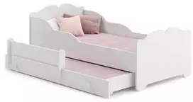 Luco Dvivietė lova Anna su stalčiumi ir čiužiniais 160x80