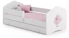 Luco Vaikiška lova Felicija su stalčiumi ir čiužiniu 140x70 Princesė