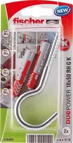FISCHER DUOPOWER 10×50 kaištis su apvaliu kabliu /2vnt.