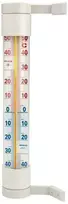 Lauko termometras didelis, baltas 4 x 27 cm