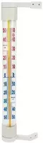Lauko termometras vidutinis, baltas 3 x 26 cm