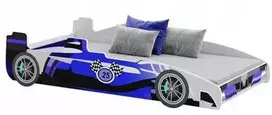 Luco Vaikiška lova Formulė su čiužiniu 160x80 Mėlyna
