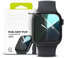 Apsauginė plėvelė Apple Watch 10 (42mm) Ringke Dual Easy 3-pack Clear