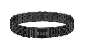 Hugo Boss Elegantiška juoda apyrankė vyrams Owan 1580646