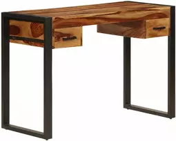 Rašomasis stalas su 2 stal., 110x50x77cm, raus. dalb. med. mas.