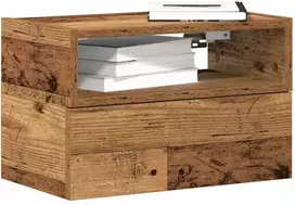 Sieninė naktinė spintelė, medienos, 45x26x28,5cm