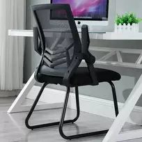 Ergonomiškas biuro kėdė su tinklu - juoda