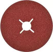 Geko švitrinis popierius 125 mm P80 diskui, "FIBRA" diskai su įpjovomis (25/50/1000)/