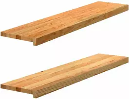Palangės, 2 vnt, šviesiai rudos, 110x30x2 cm, ąžuolo medienos