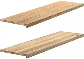 Palangės, 2 vnt, 140x40x2 cm, neapdorotas ąžuolo medienos